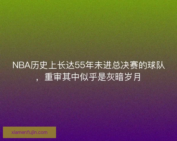 NBA历史上长达55年未进总决赛的球队，重审其中似乎是灰暗岁月