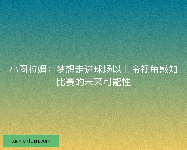 小图拉姆：梦想走进球场以上帝视角感知比赛的未来可能性
